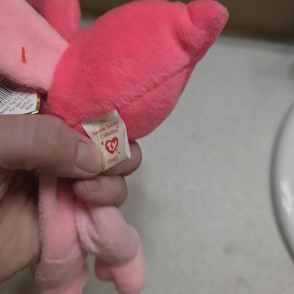 Ty Beanie Babies Pinky Flamingo